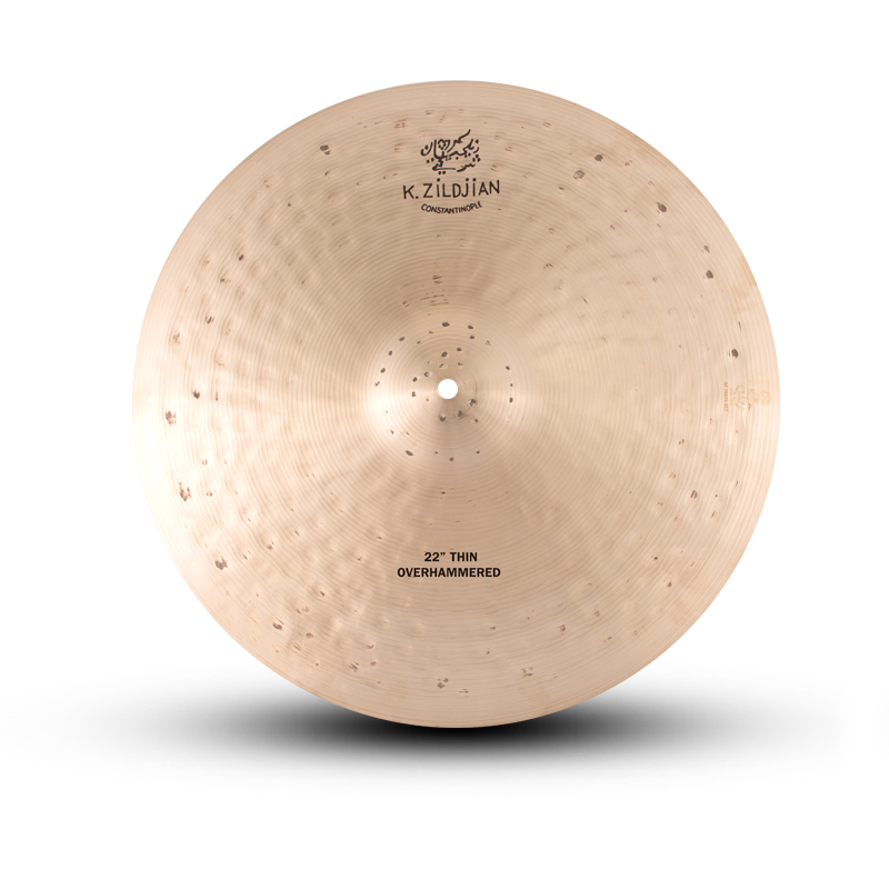 22" K Constantinople Overhammered Ride, Thin