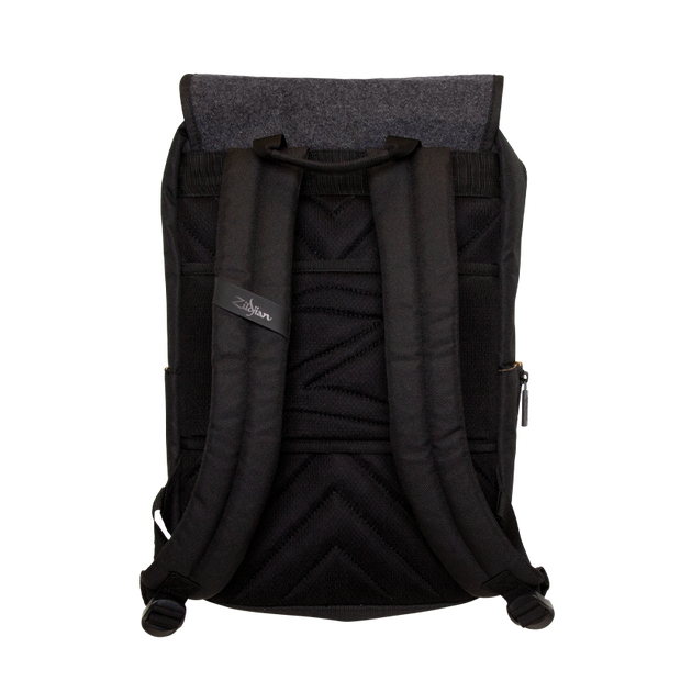 Zildjian Gray Flap Black Laptop Backpack | Zildjian